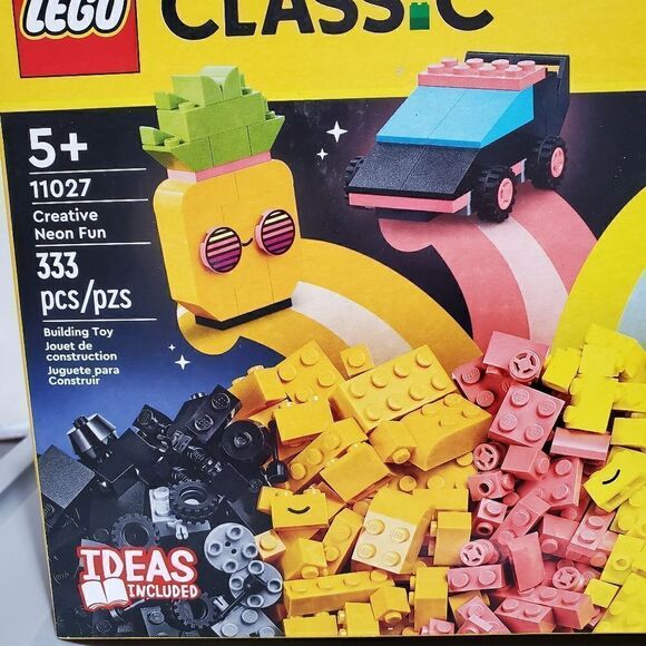 LEGO Classic 11027 Creative Neon Fun Brick Box Set Building Kit New 2023 - Picture 7 of 11